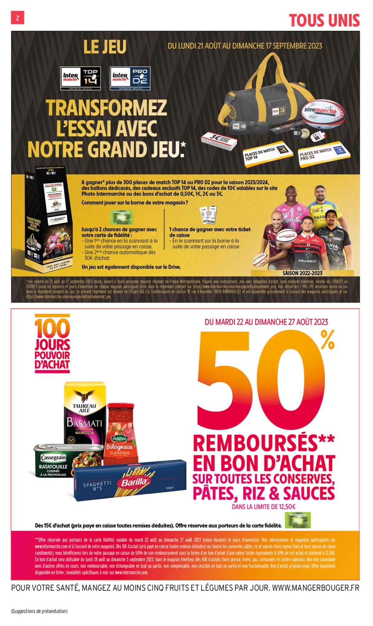 Catalogue Intermarché 8 Août – 3 Septembre 2023 Page 2