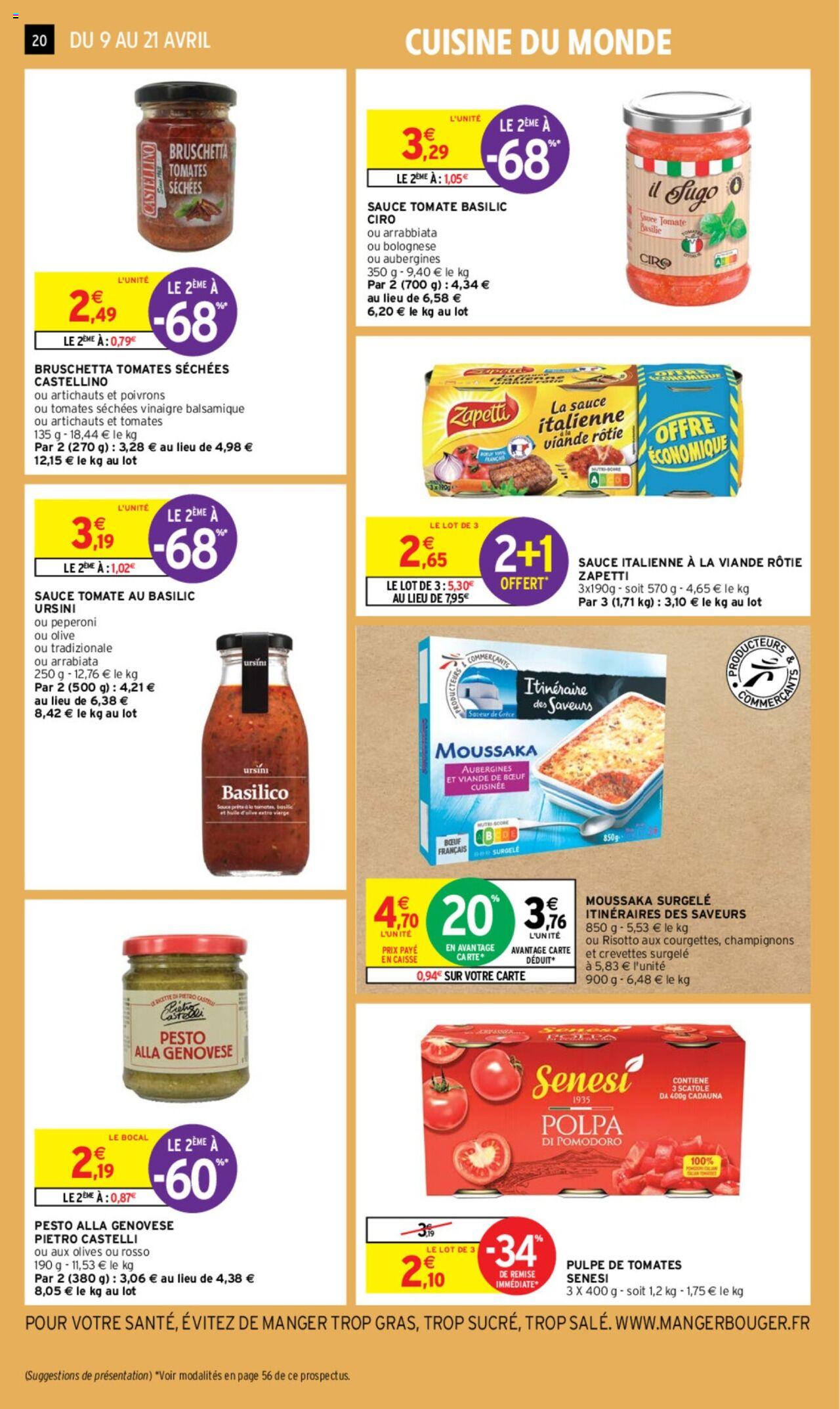 Catalogue Intermarché 9 – 21 Avril 2024 Page 20