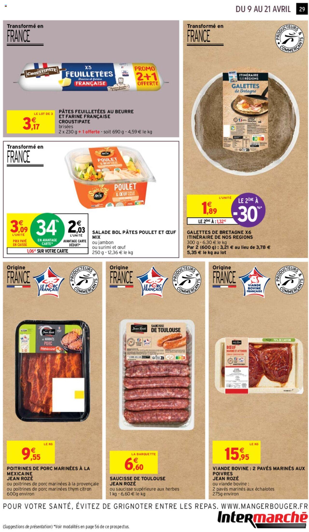 Catalogue Intermarché 9 – 21 Avril 2024 Page 29