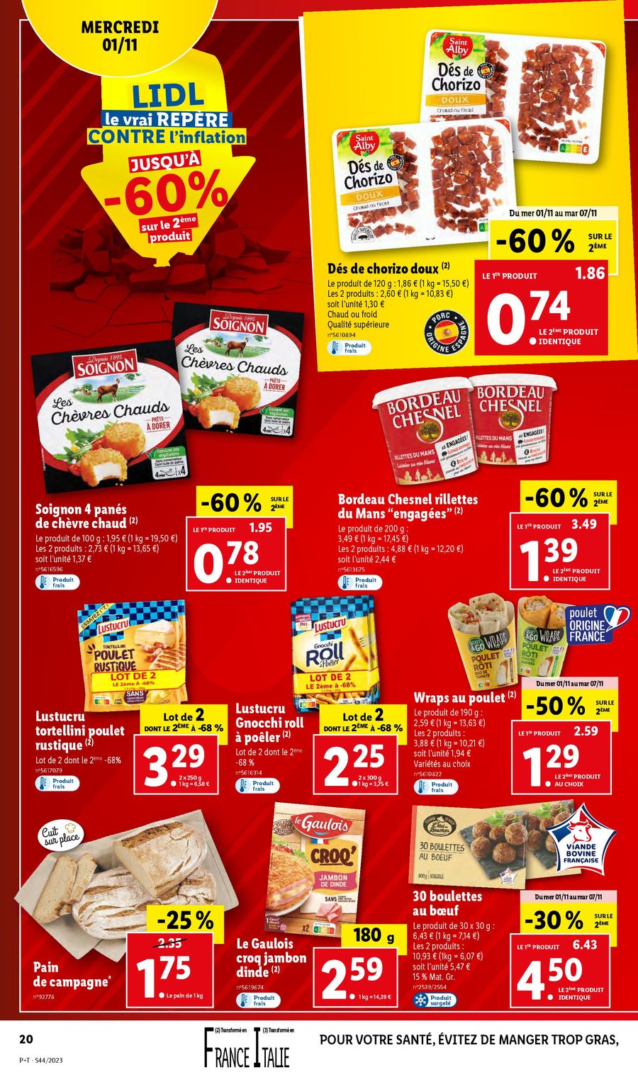 Catalogue Lidl 1 – 7 Novembre 2023 Page 20