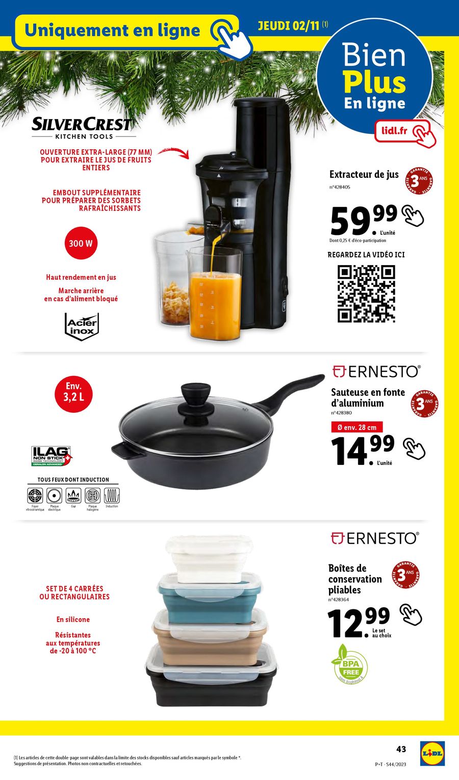 Catalogue Lidl 1 – 7 Novembre 2023 Page 43