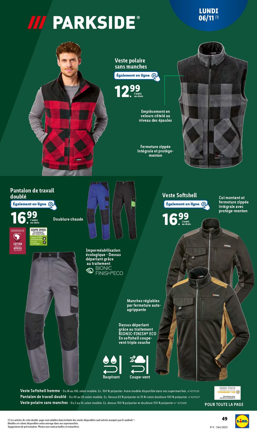 Catalogue Lidl 1 – 7 Novembre 2023 Page 49