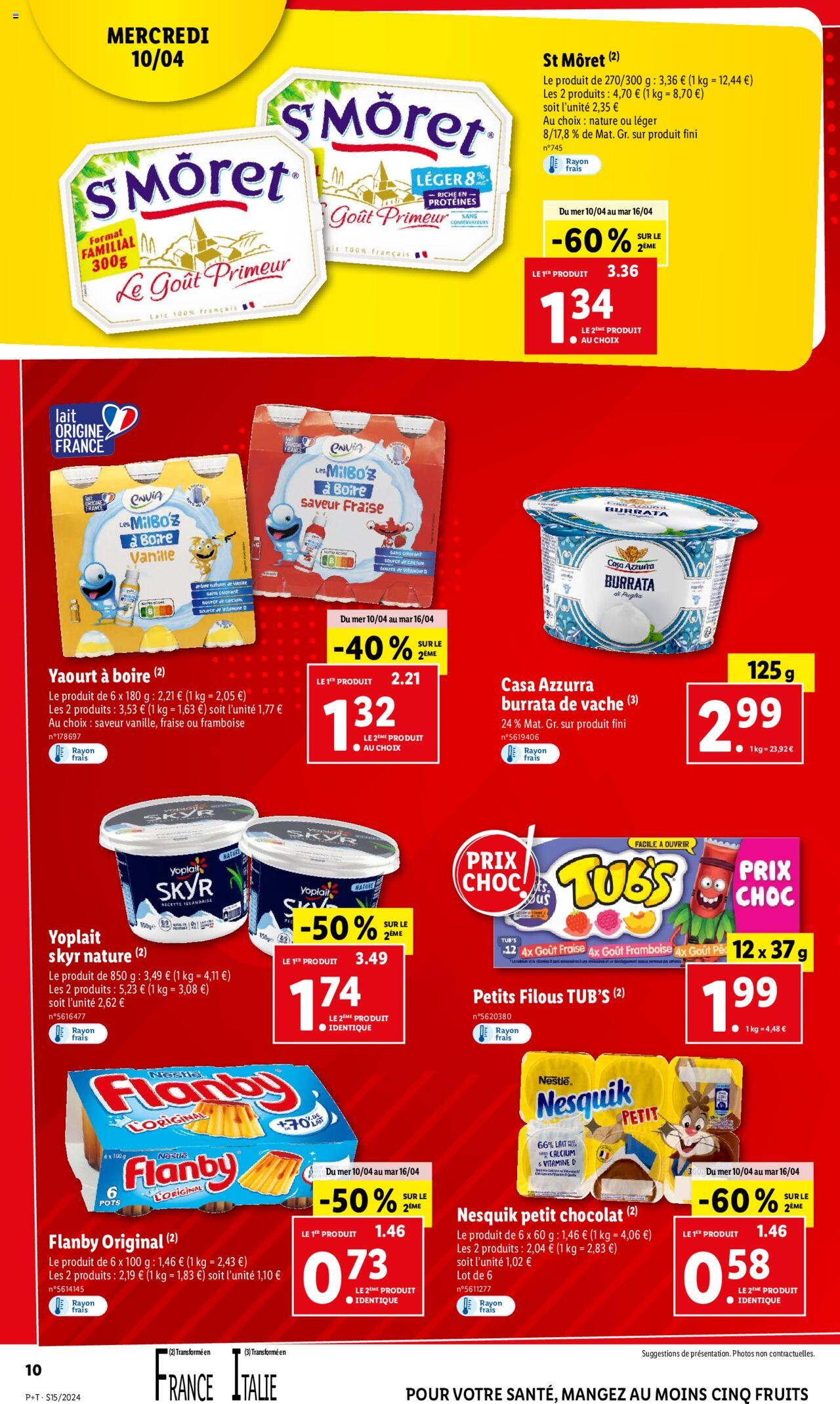 Catalogue Lidl 10 – 16 Avril 2024 Page 10