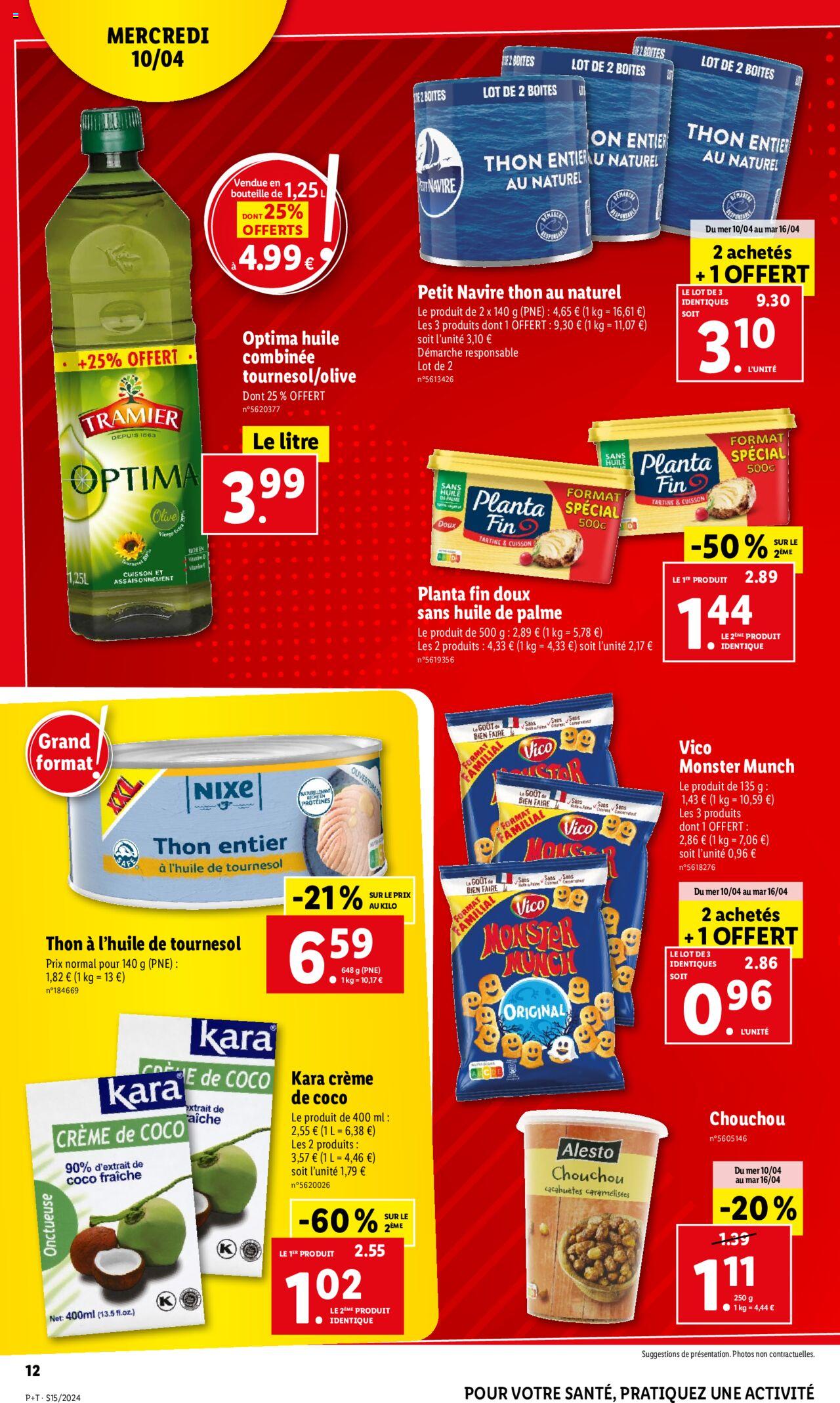 Catalogue Lidl 10 – 16 Avril 2024 Page 12