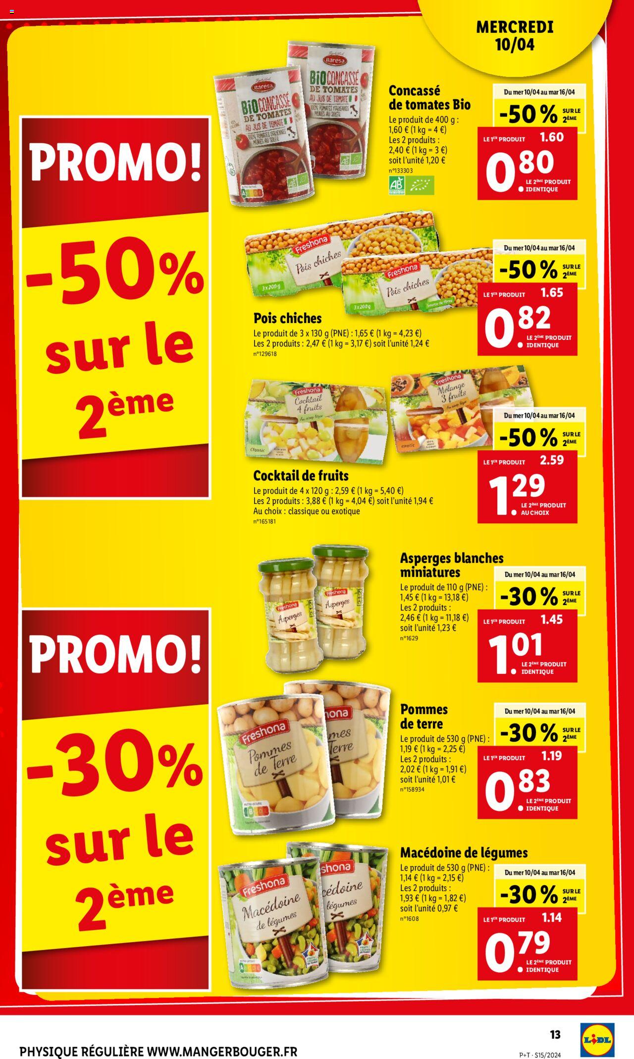 Catalogue Lidl 10 – 16 Avril 2024 Page 13