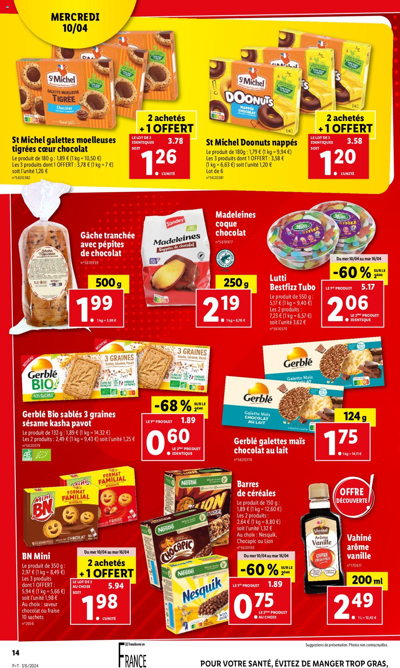 Catalogue Lidl 10 – 16 Avril 2024 Page 14