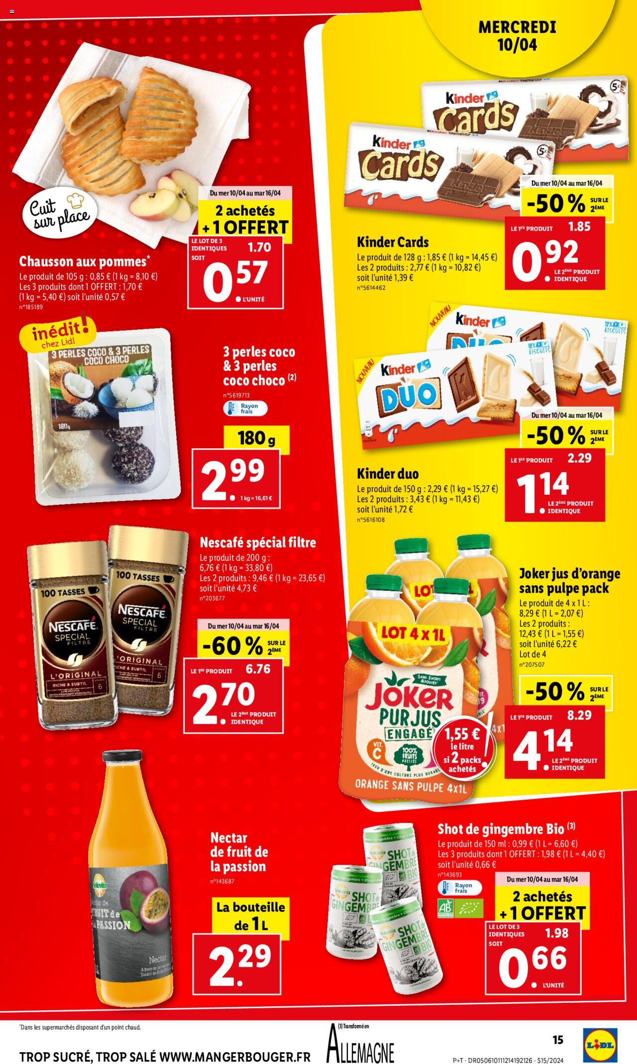 Catalogue Lidl 10 – 16 Avril 2024 Page 15