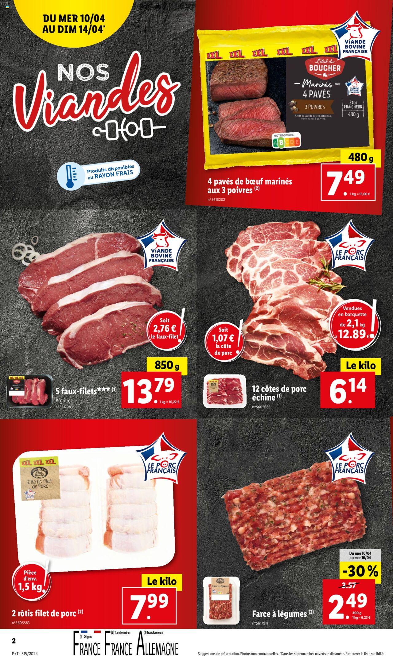 Catalogue Lidl 10 – 16 Avril 2024 Page 2