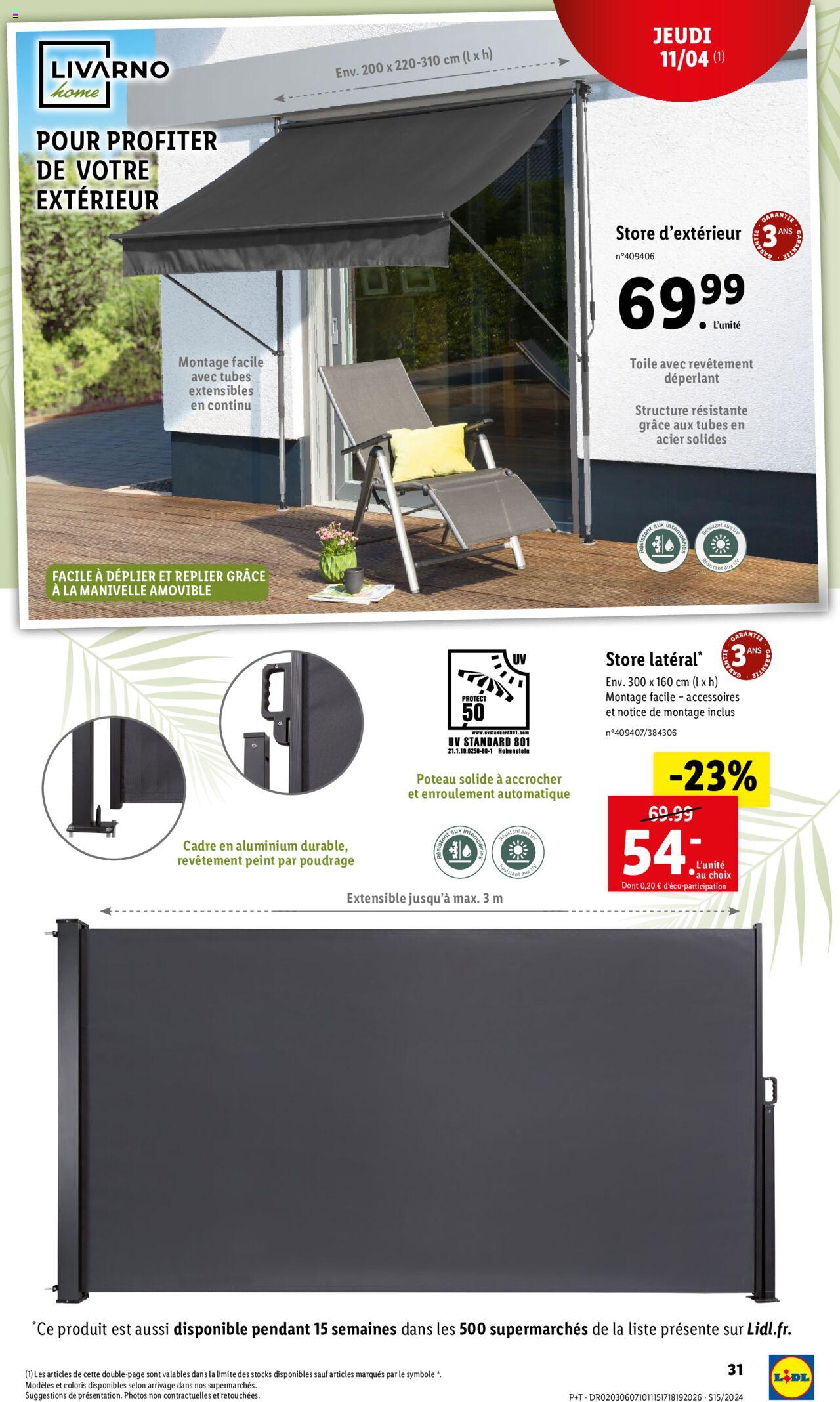 Catalogue Lidl 10 – 16 Avril 2024 Page 31