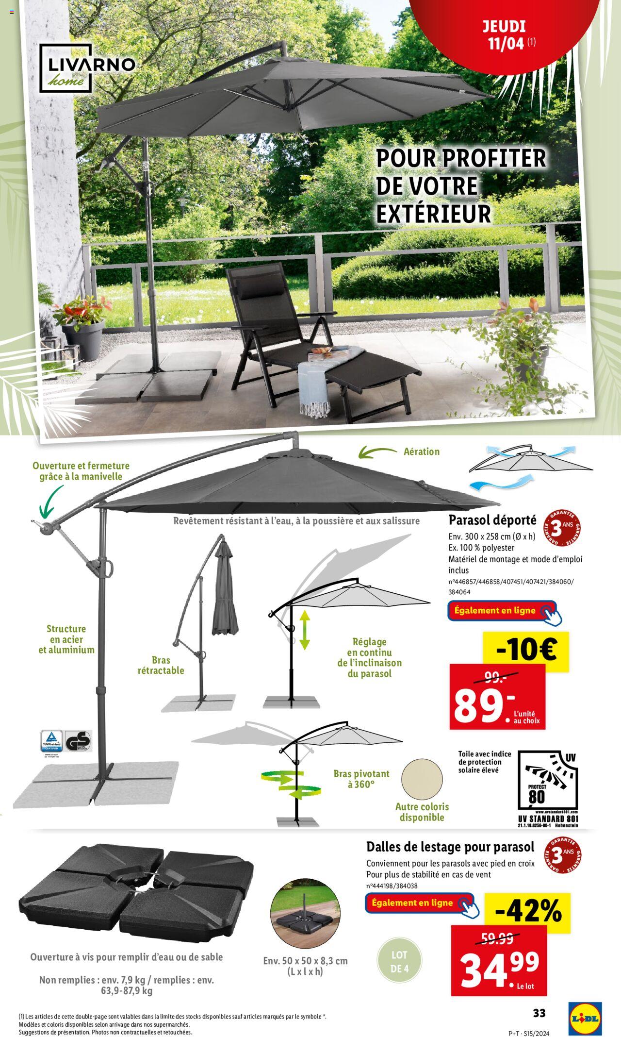 Catalogue Lidl 10 – 16 Avril 2024 Page 33