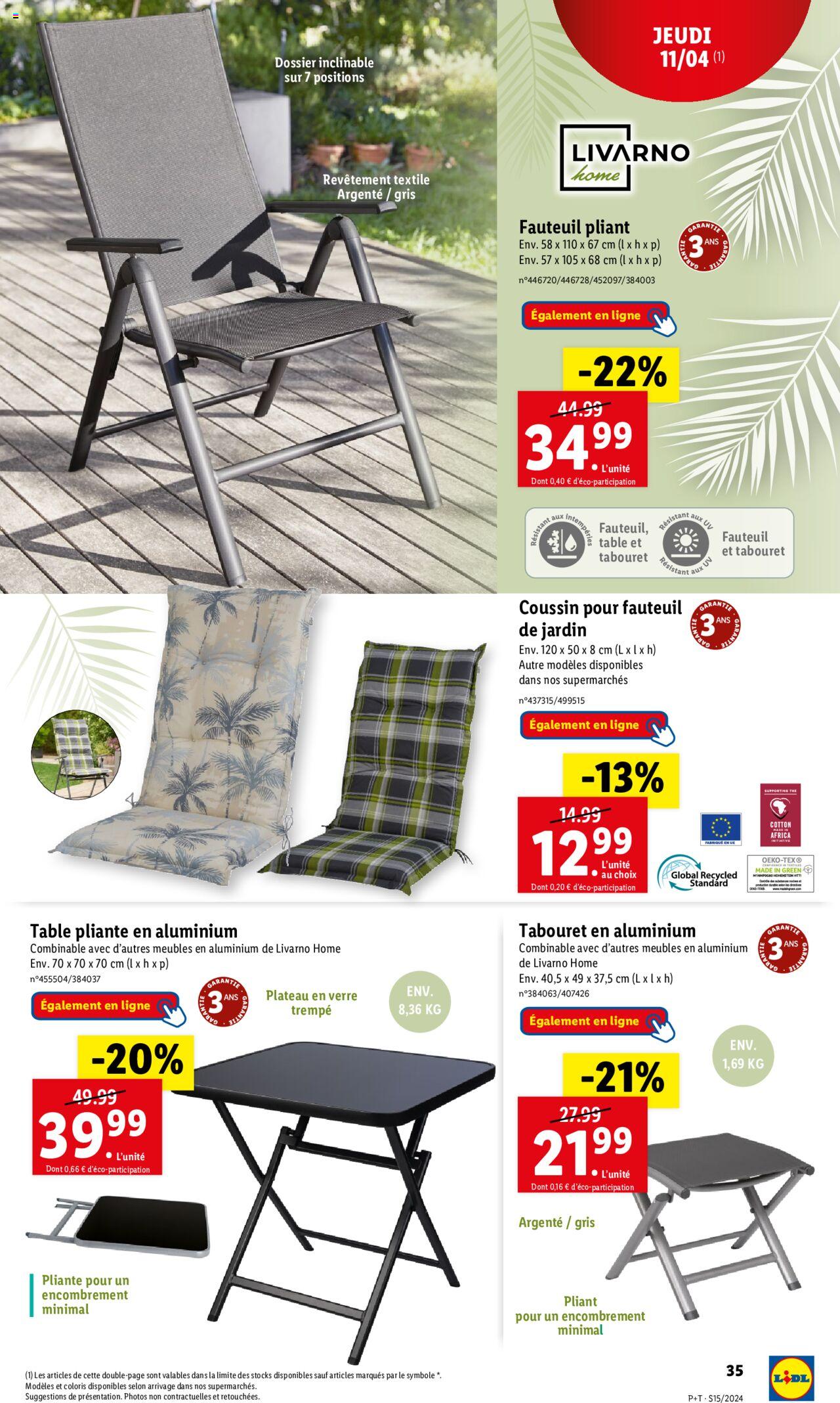 Catalogue Lidl 10 – 16 Avril 2024 Page 35