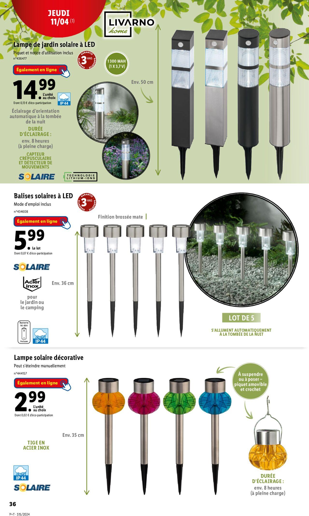 Catalogue Lidl 10 – 16 Avril 2024 Page 36