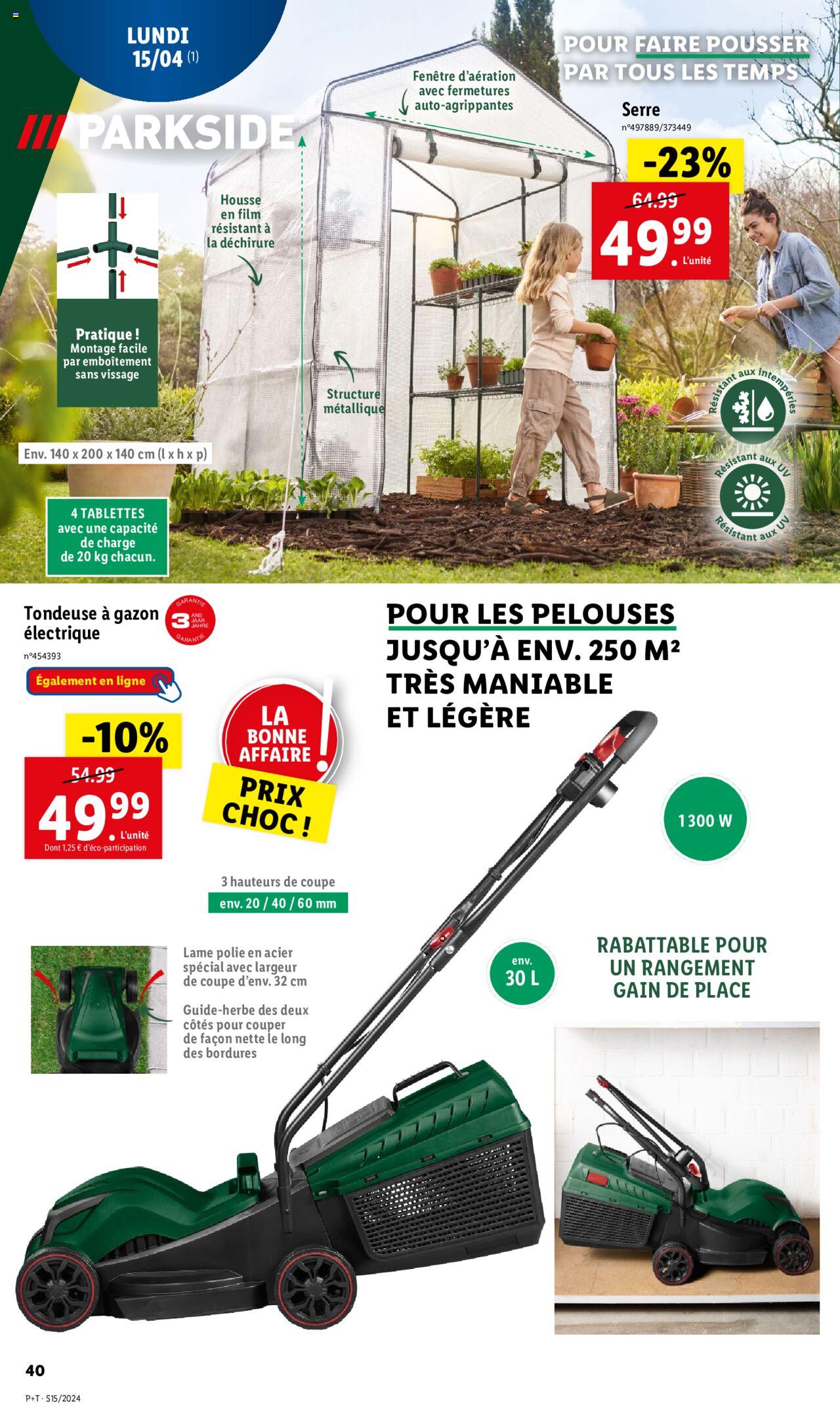 Catalogue Lidl 10 – 16 Avril 2024 Page 40