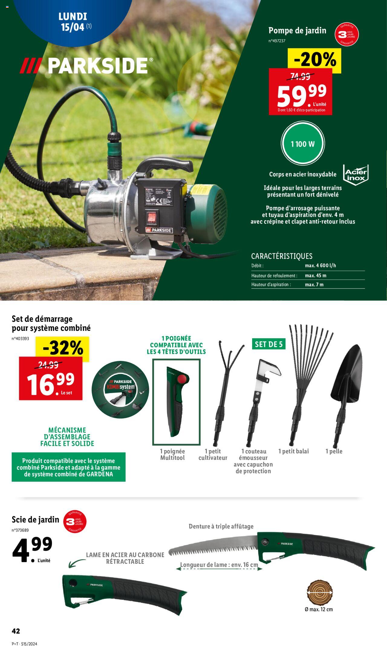 Catalogue Lidl 10 – 16 Avril 2024 Page 42