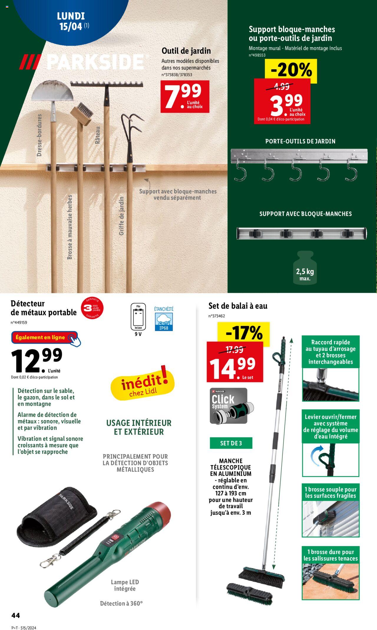 Catalogue Lidl 10 – 16 Avril 2024 Page 44