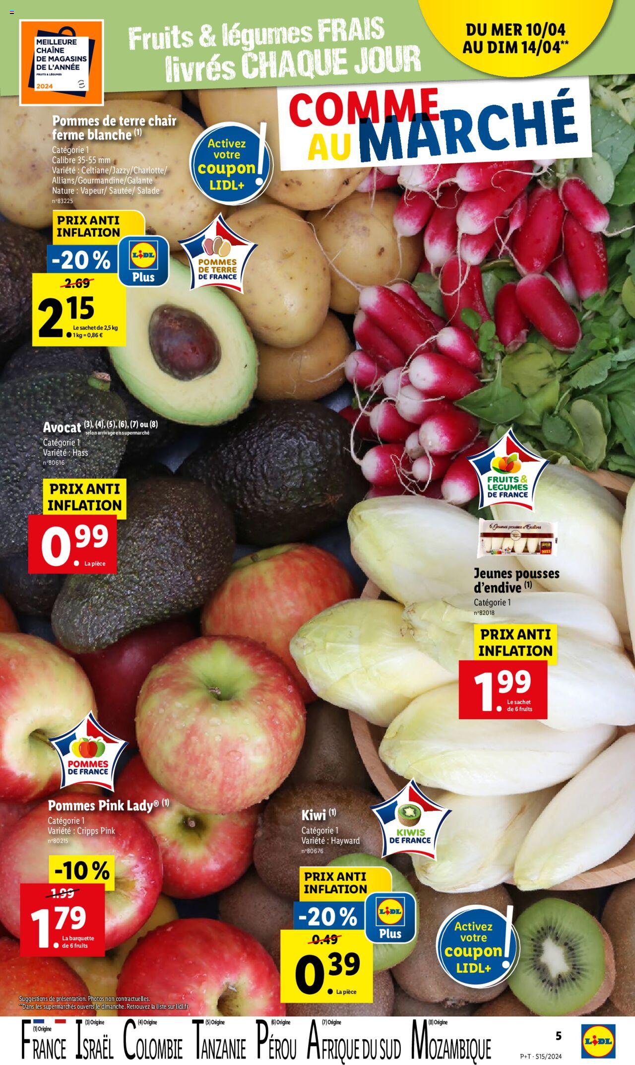 Catalogue Lidl 10 – 16 Avril 2024 Page 5