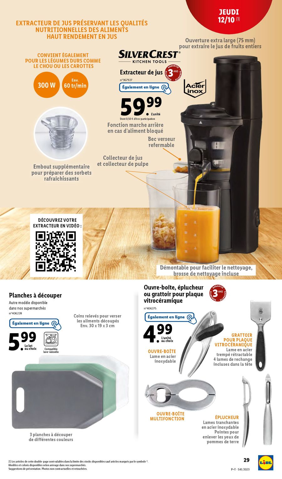 Catalogue Lidl 11 – 17 Octobre 2023 Page 29