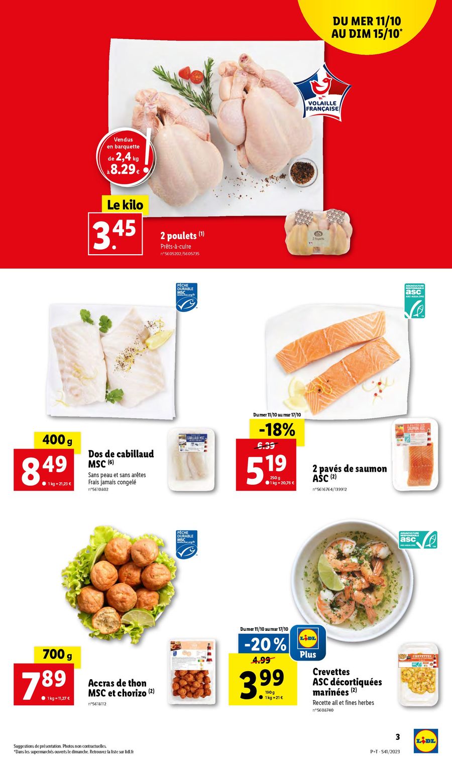 Catalogue Lidl 11 – 17 Octobre 2023 Page 3