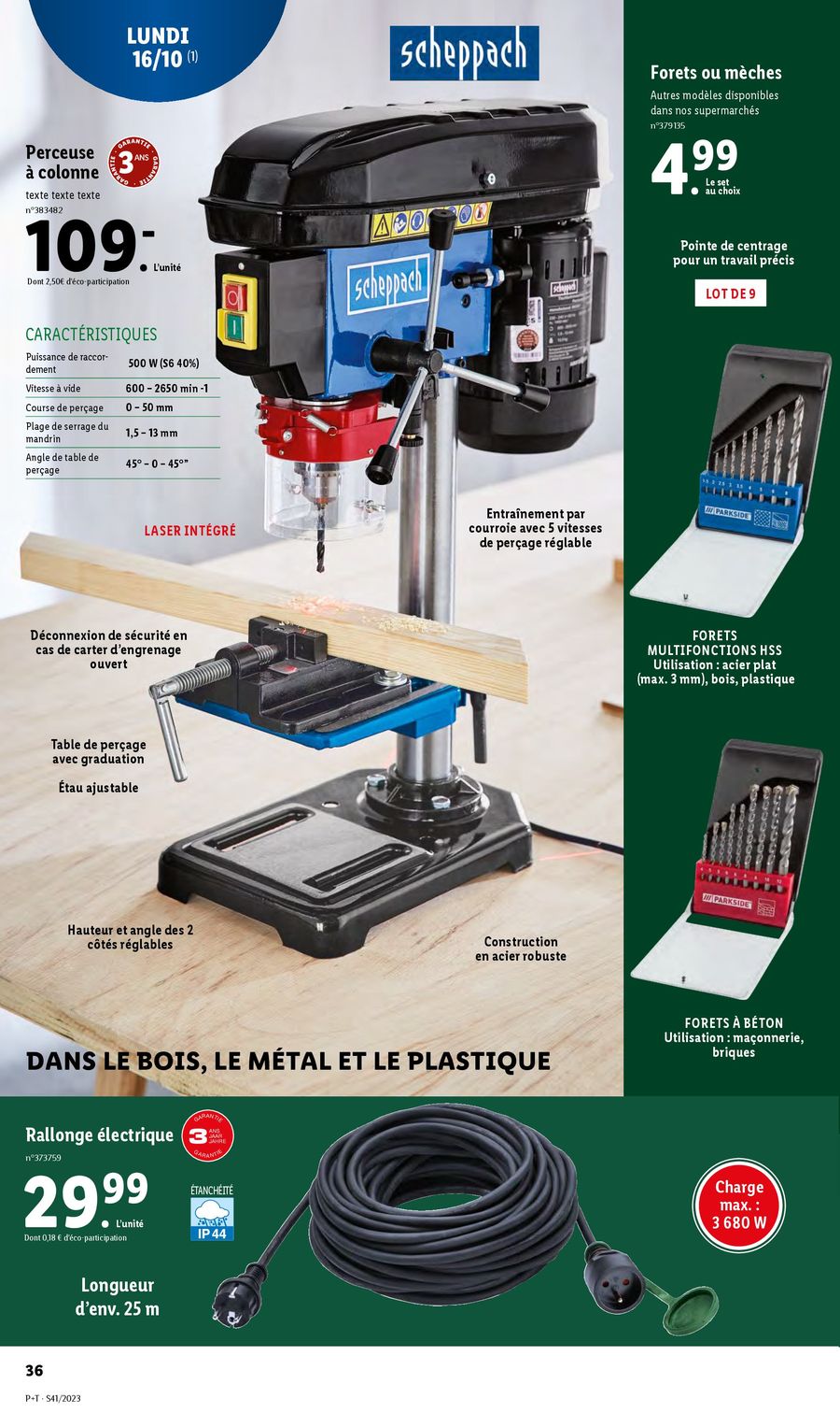 Catalogue Lidl 11 – 17 Octobre 2023 Page 36