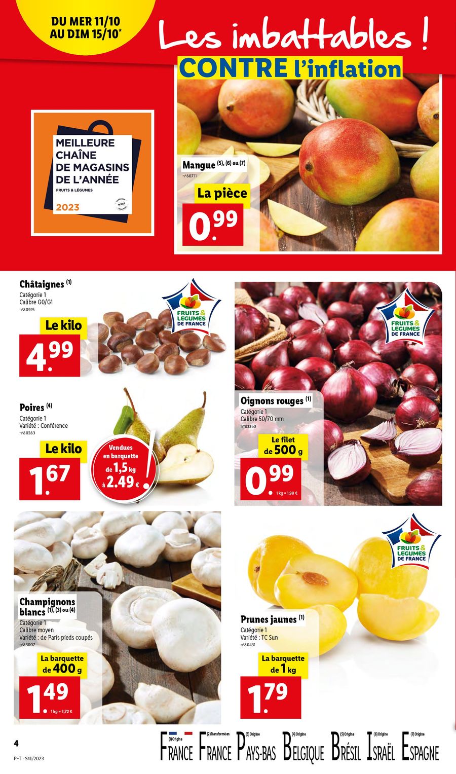 Catalogue Lidl 11 – 17 Octobre 2023 Page 4