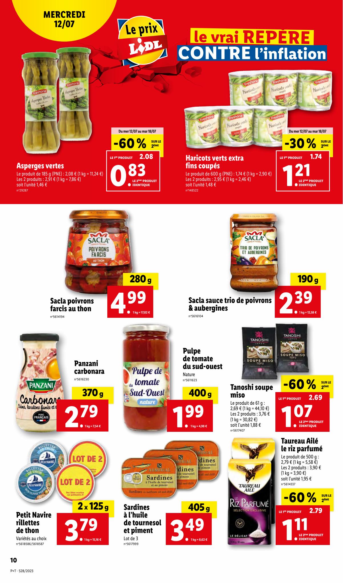Catalogue Lidl 12 – 18 Juillet 2023 Page 10