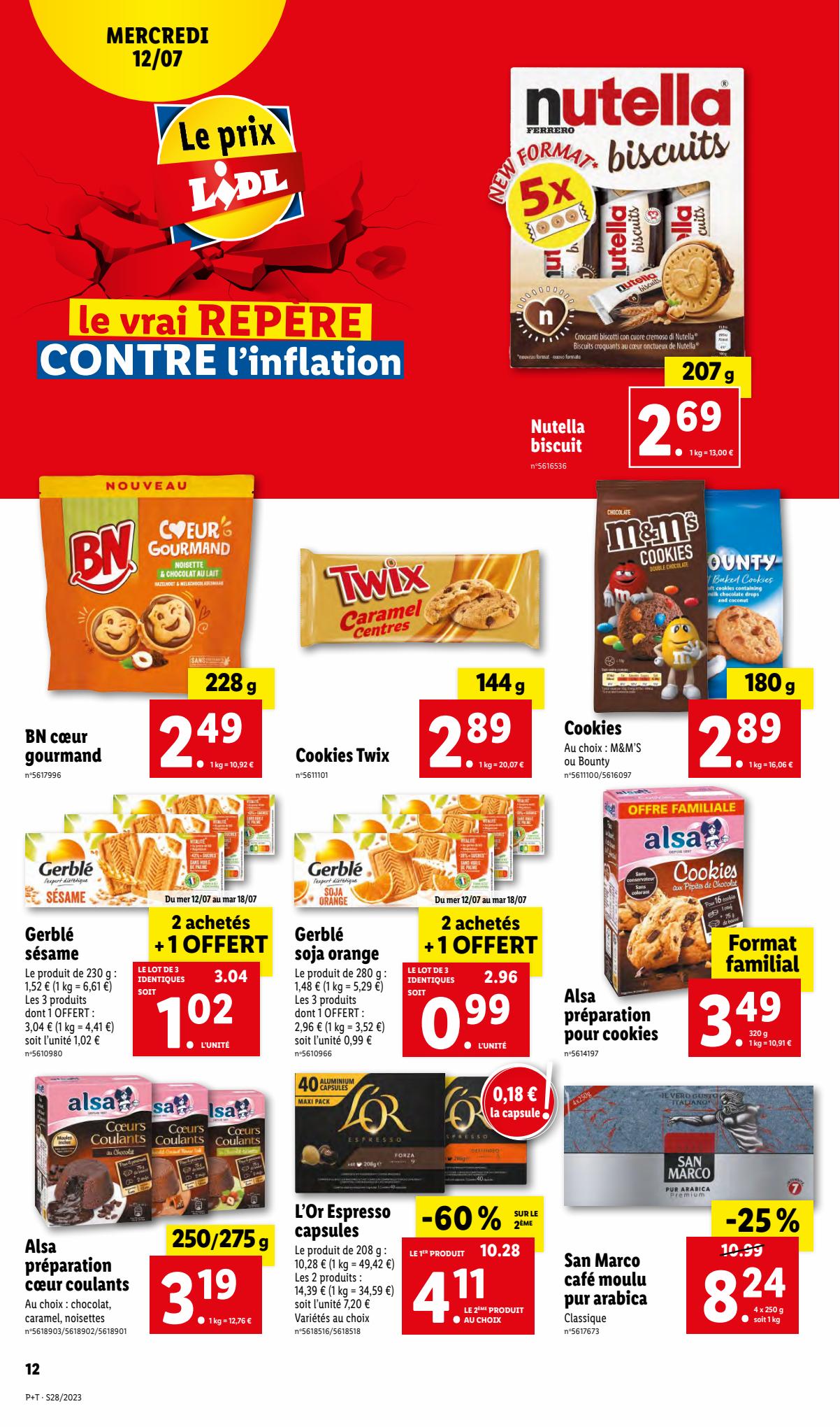 Catalogue Lidl 12 – 18 Juillet 2023 Page 12
