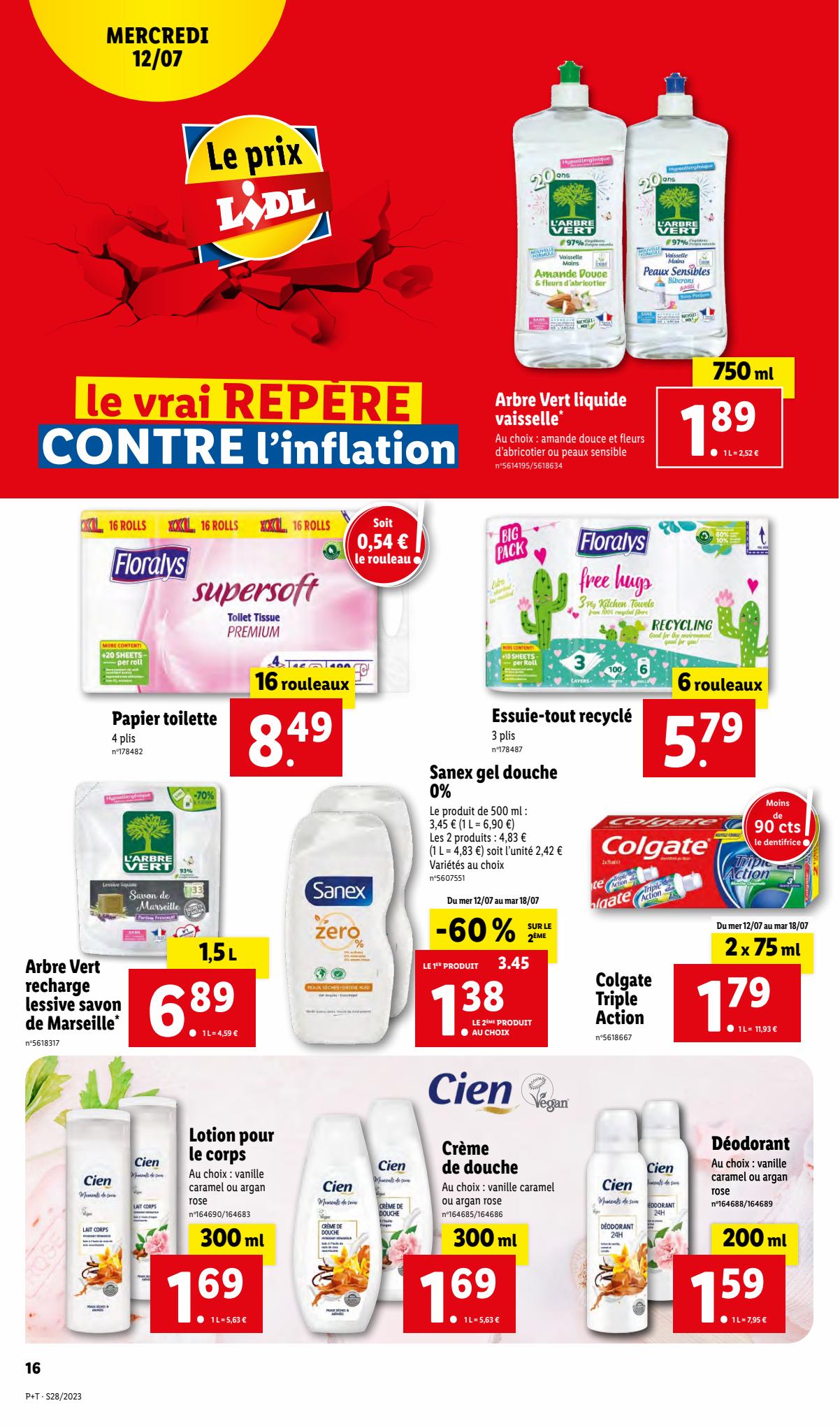 Catalogue Lidl 12 – 18 Juillet 2023 Page 16