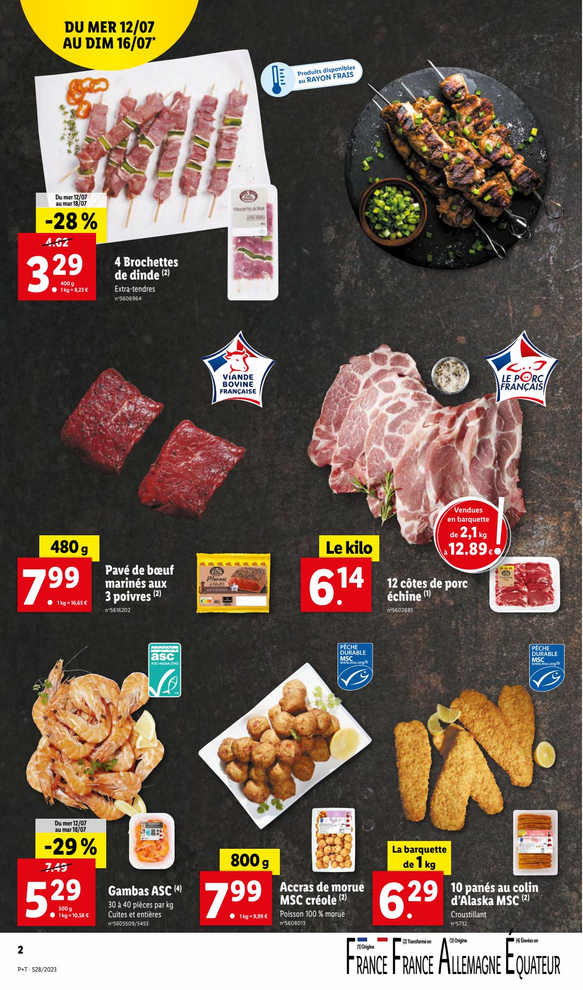 Catalogue Lidl 12 – 18 Juillet 2023 Page 2