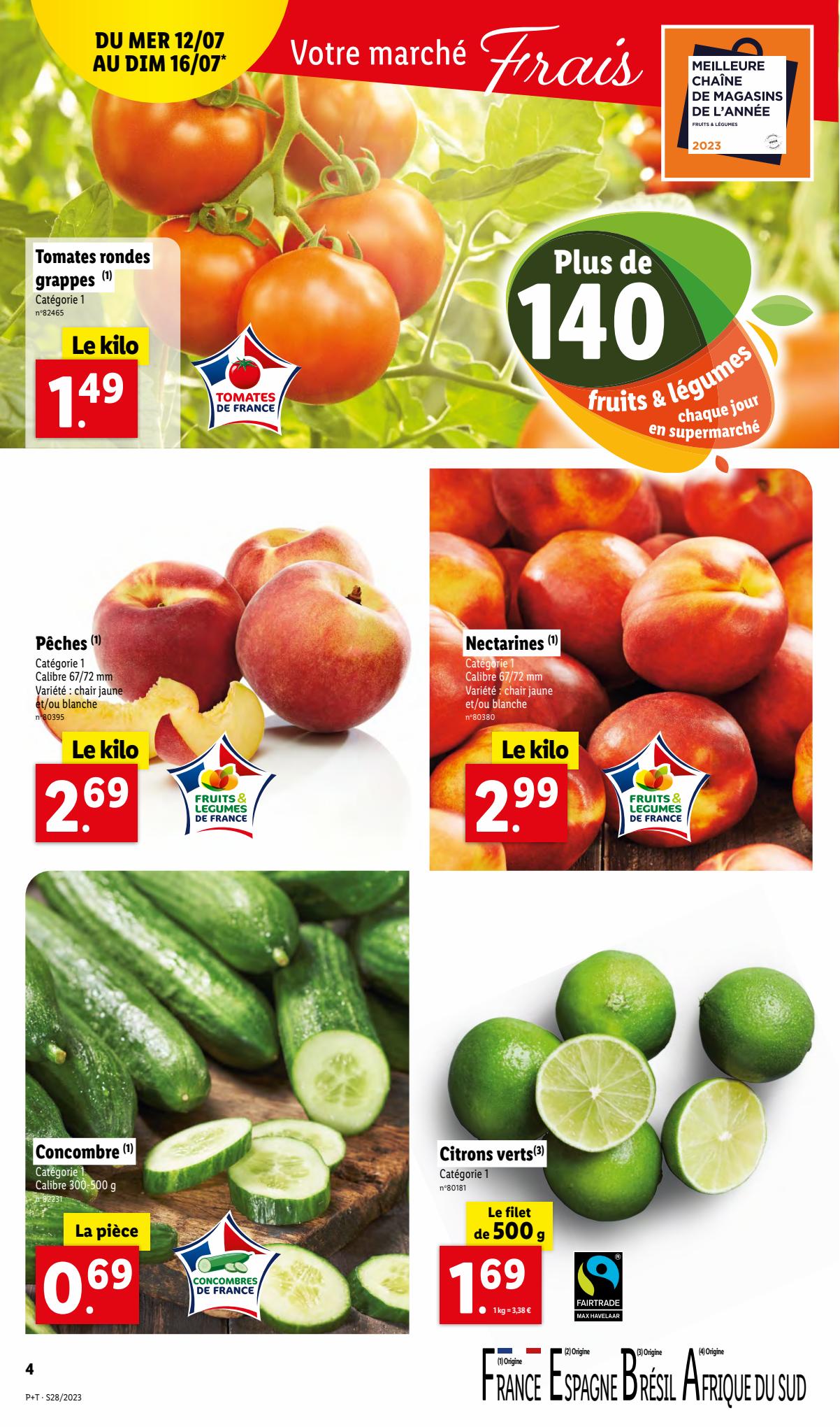 Catalogue Lidl 12 – 18 Juillet 2023 Page 4