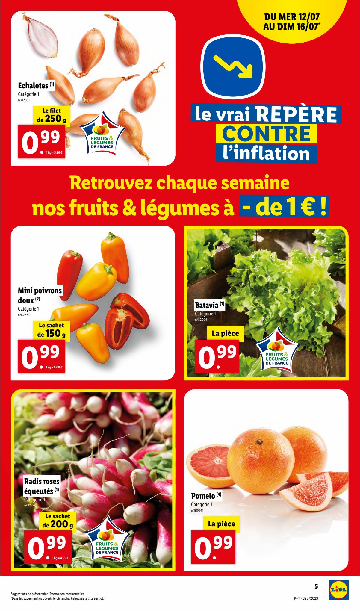 Catalogue Lidl 12 – 18 Juillet 2023 Page 5