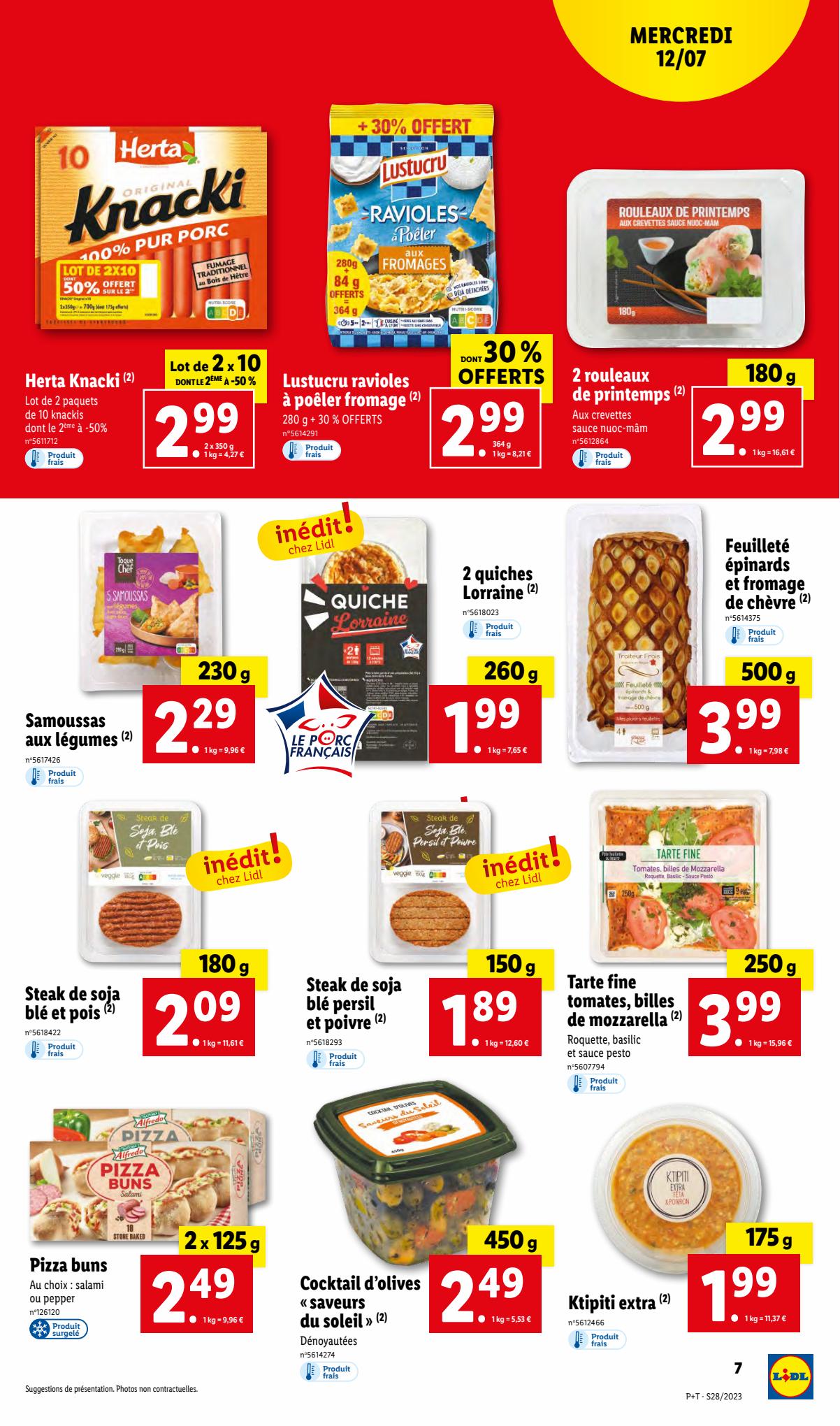 Catalogue Lidl 12 – 18 Juillet 2023 Page 7