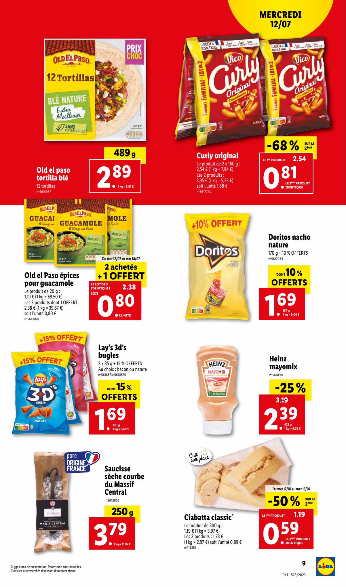 Catalogue Lidl 12 – 18 Juillet 2023 Page 9