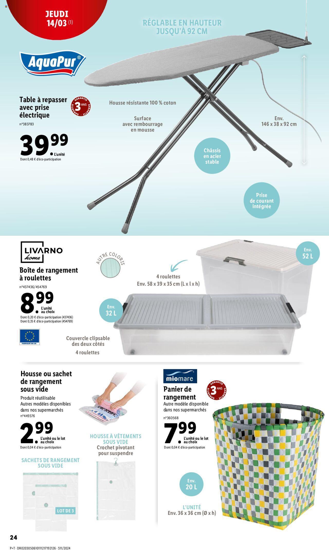 Catalogue Lidl 13 – 19 Mars 2024 Page 24