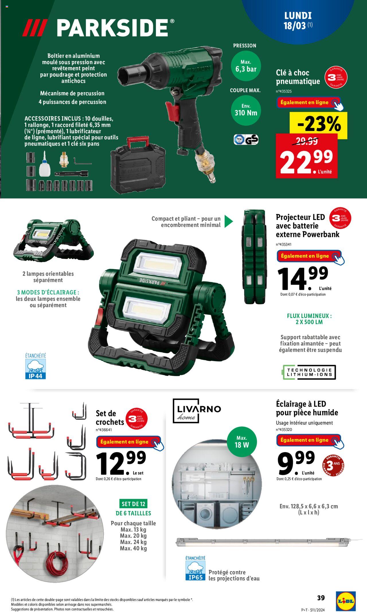 Catalogue Lidl 13 – 19 Mars 2024 Page 39