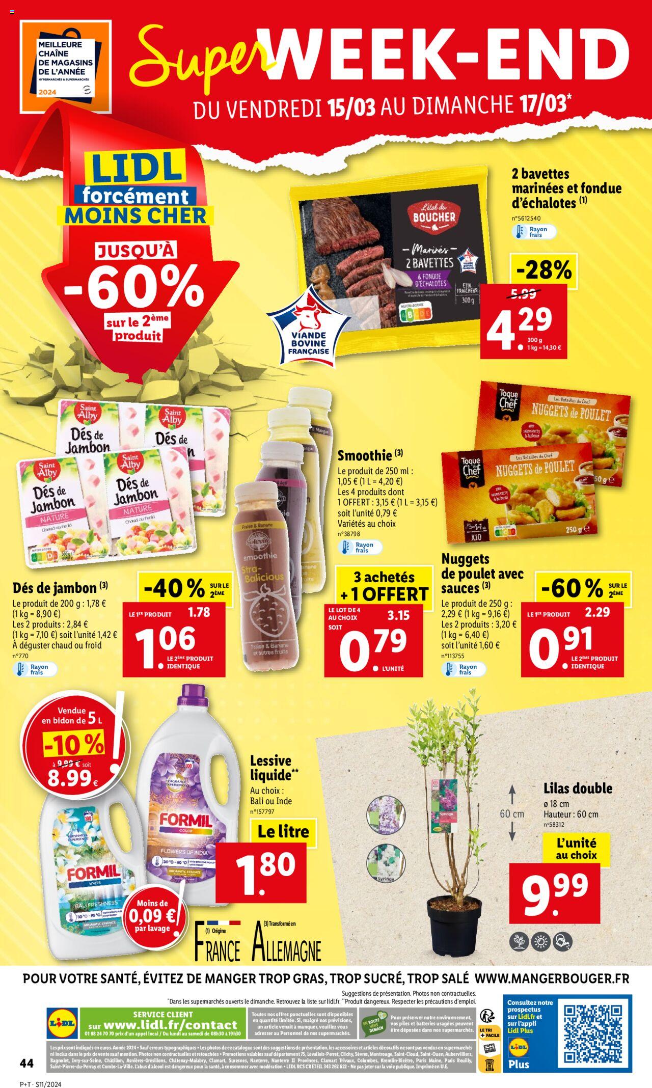 Catalogue Lidl 13 – 19 Mars 2024 Page 44