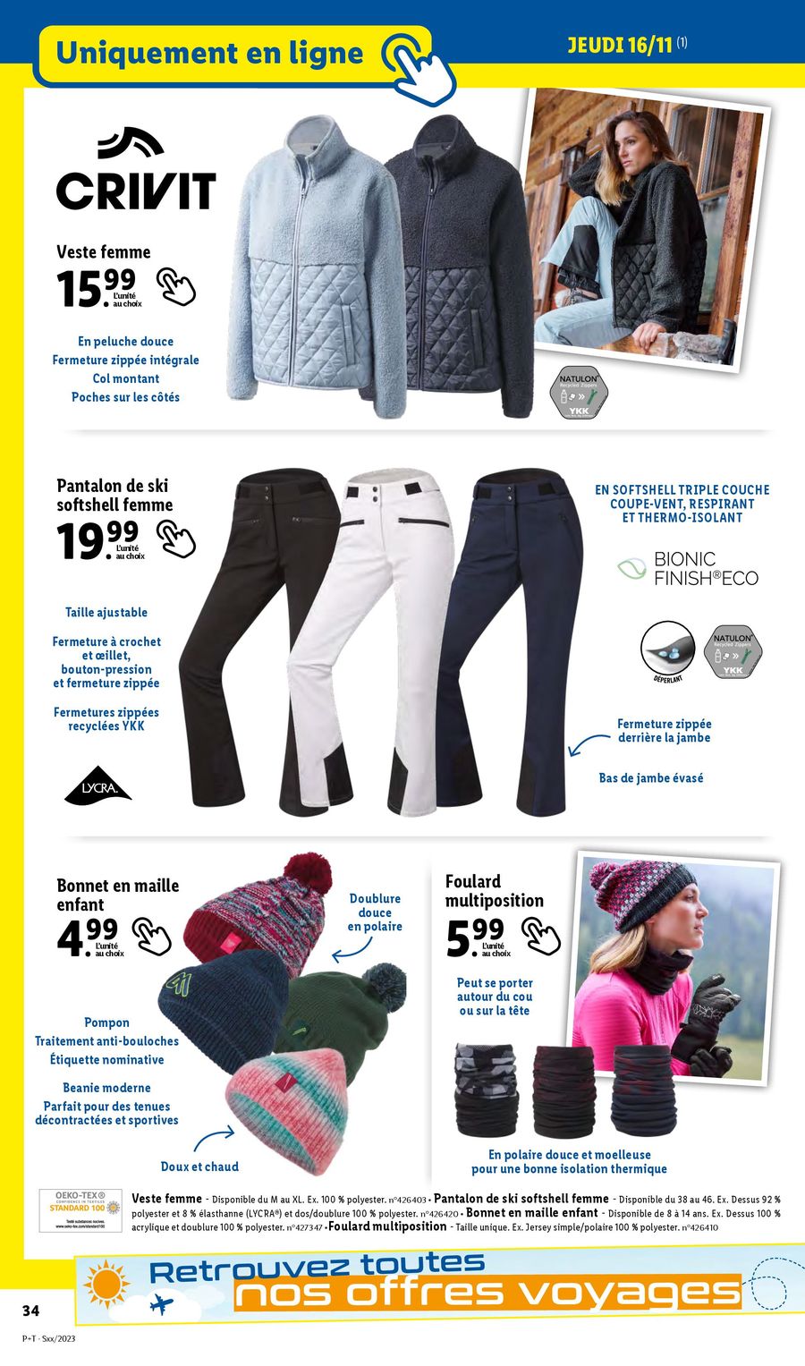 Catalogue Lidl 16 – 21 Novembre 2023 Page 34