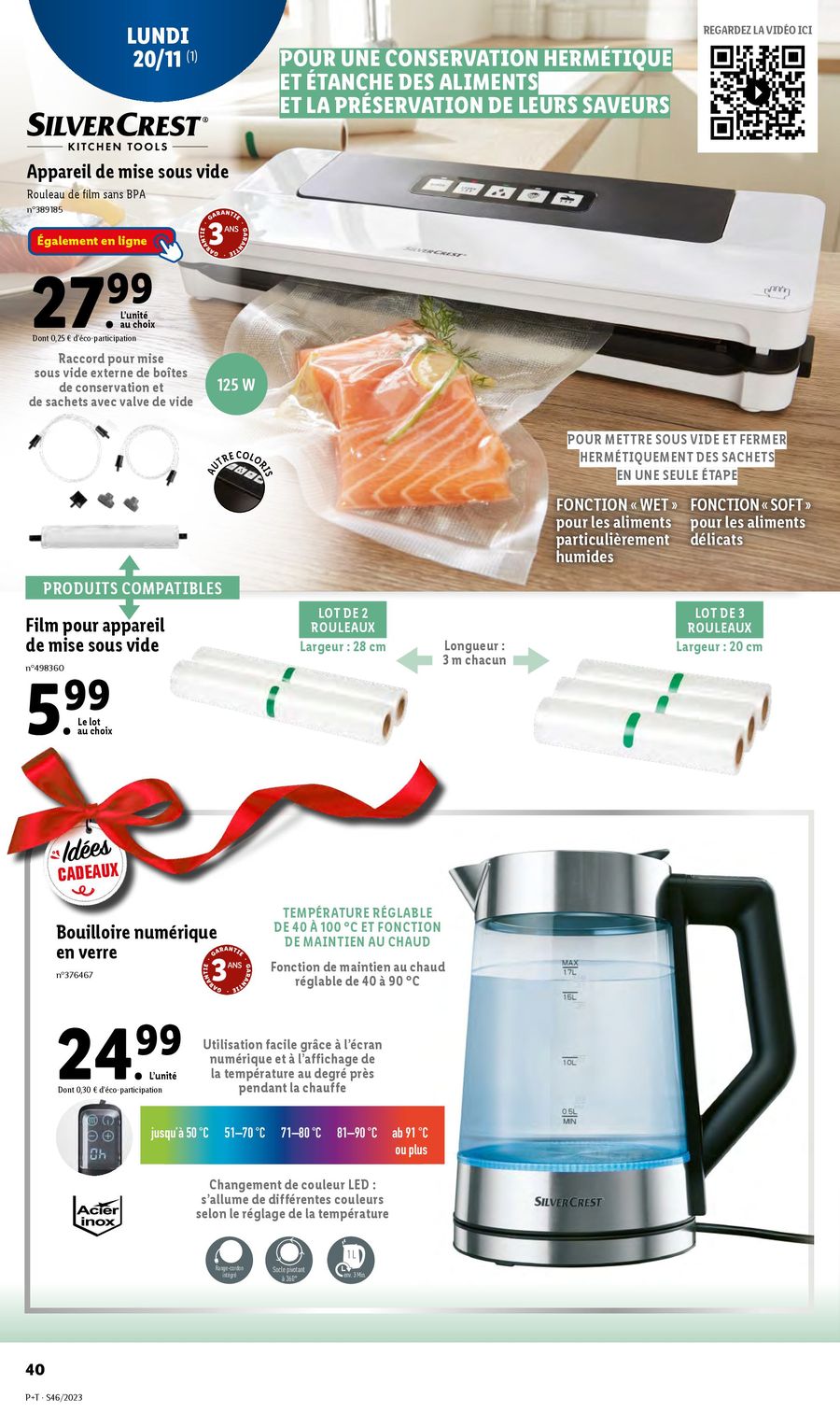 Catalogue Lidl 16 – 21 Novembre 2023 Page 40