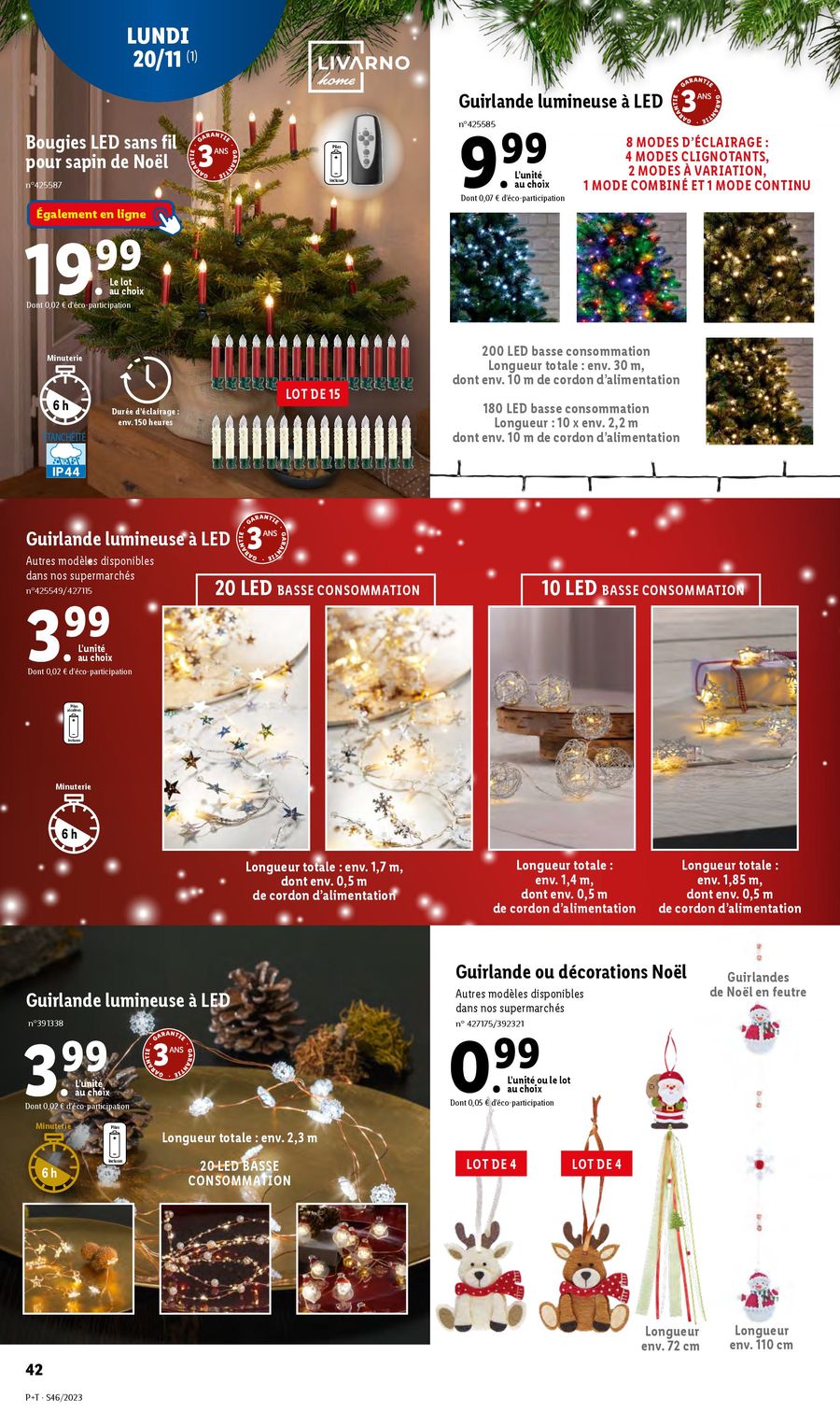 Catalogue Lidl 16 – 21 Novembre 2023 Page 42