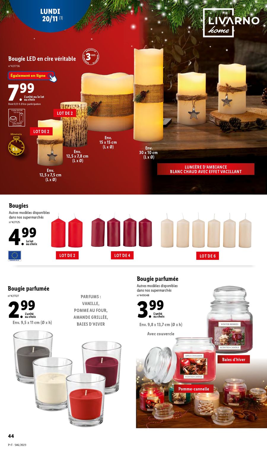Catalogue Lidl 16 – 21 Novembre 2023 Page 44