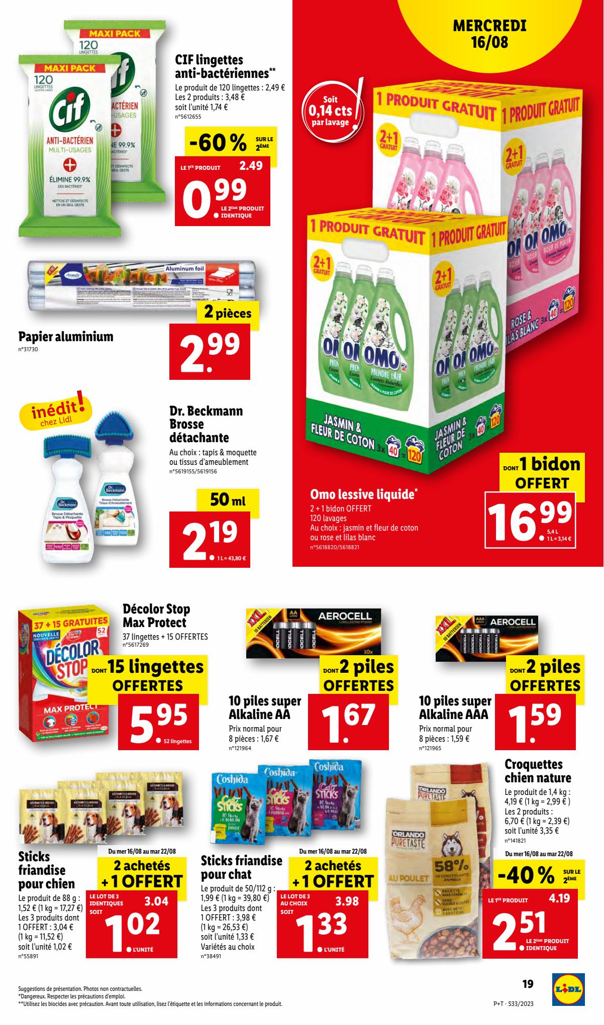 Catalogue Lidl 16 – 22 Août 2023 Page 19