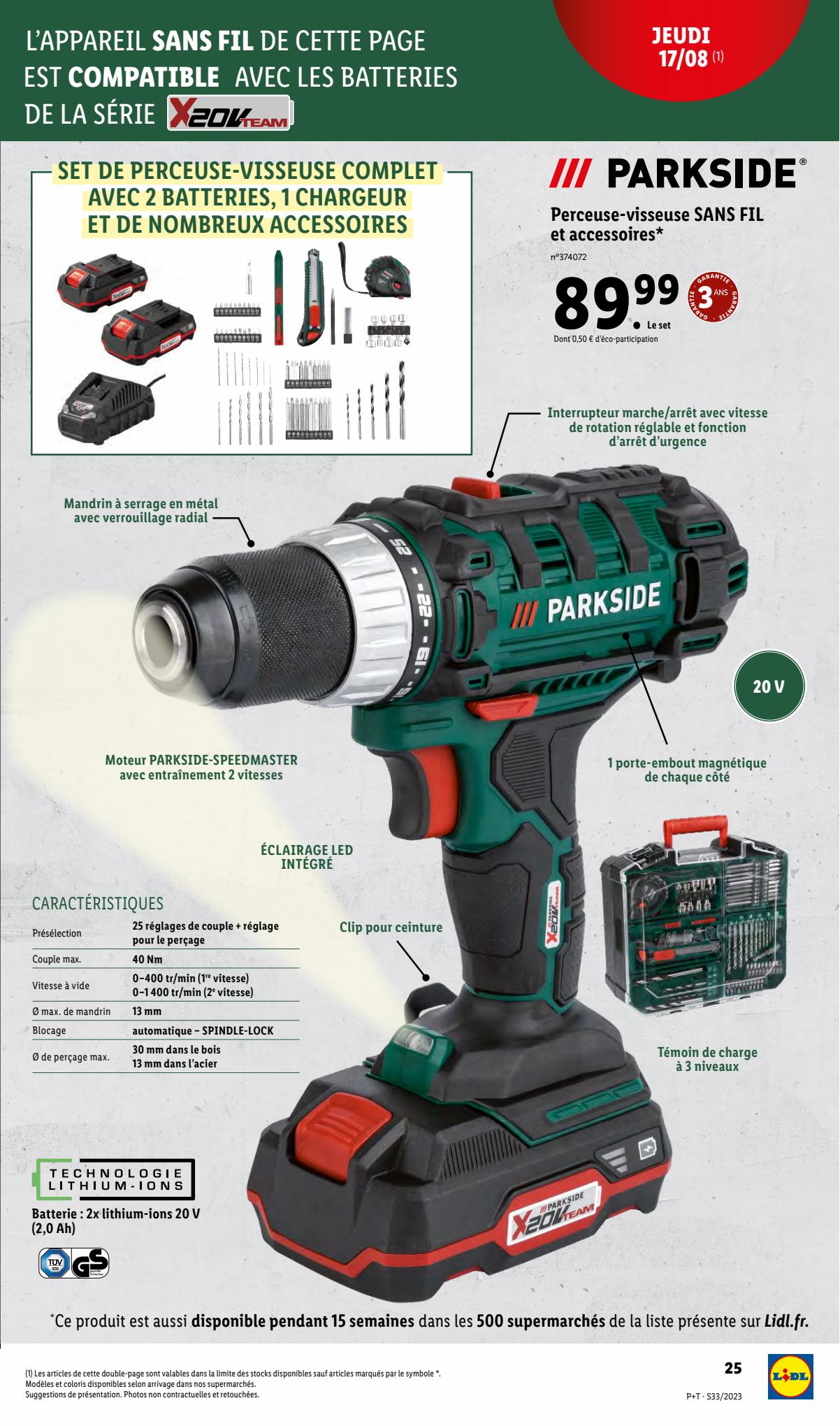 Catalogue Lidl 16 – 22 Août 2023 Page 25