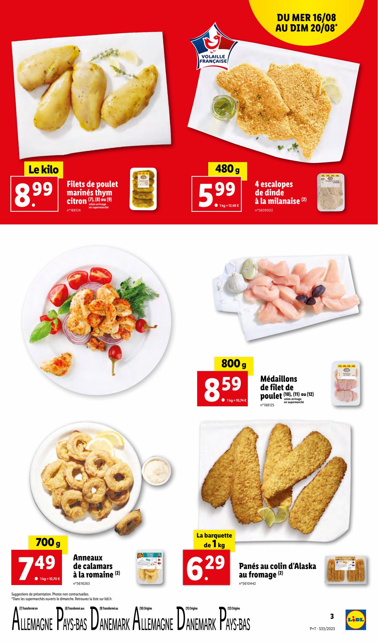 Catalogue Lidl 16 – 22 Août 2023 Page 3