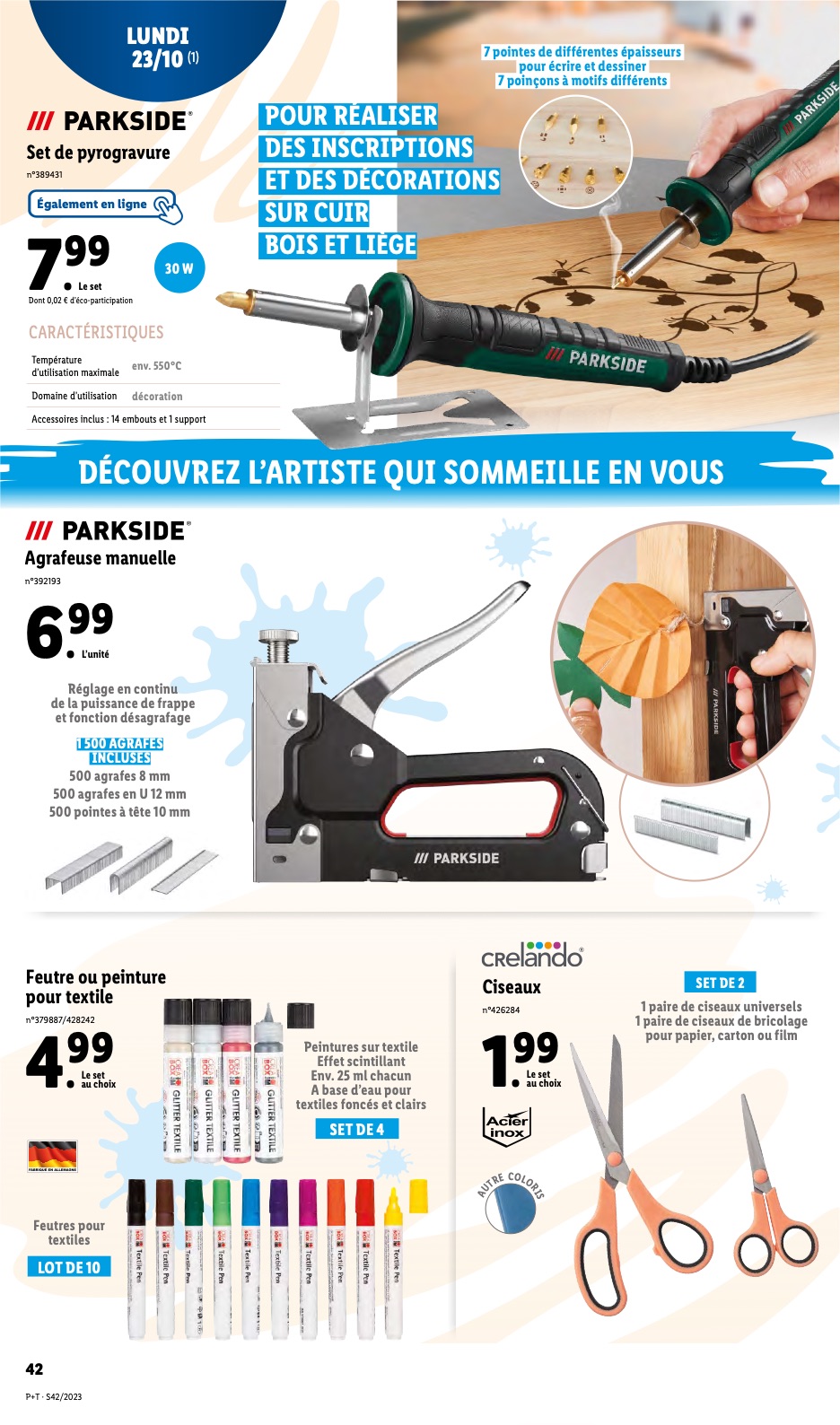 Catalogue Lidl 18 – 24 Octobre 2023 Page 42