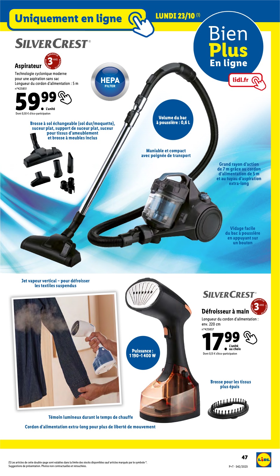 Catalogue Lidl 18 – 24 Octobre 2023 Page 47