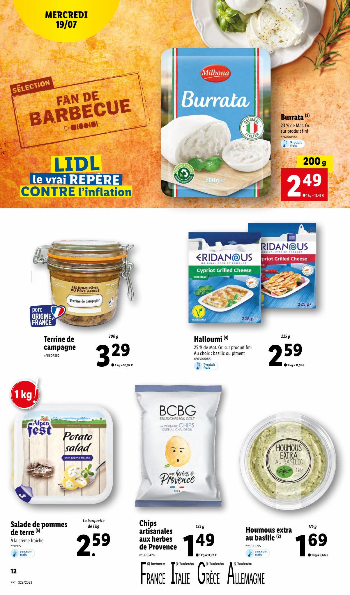 Catalogue Lidl 19 – 25 Juillet 2023 Page 14