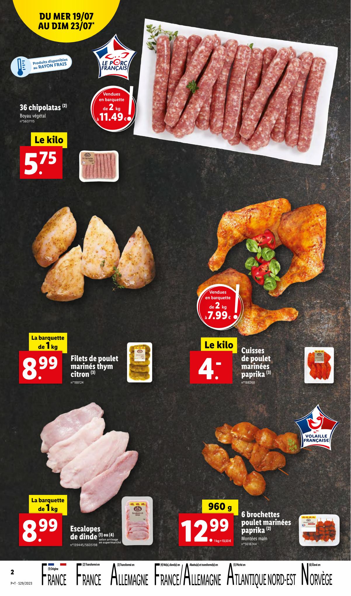 Catalogue Lidl 19 – 25 Juillet 2023 Page 2