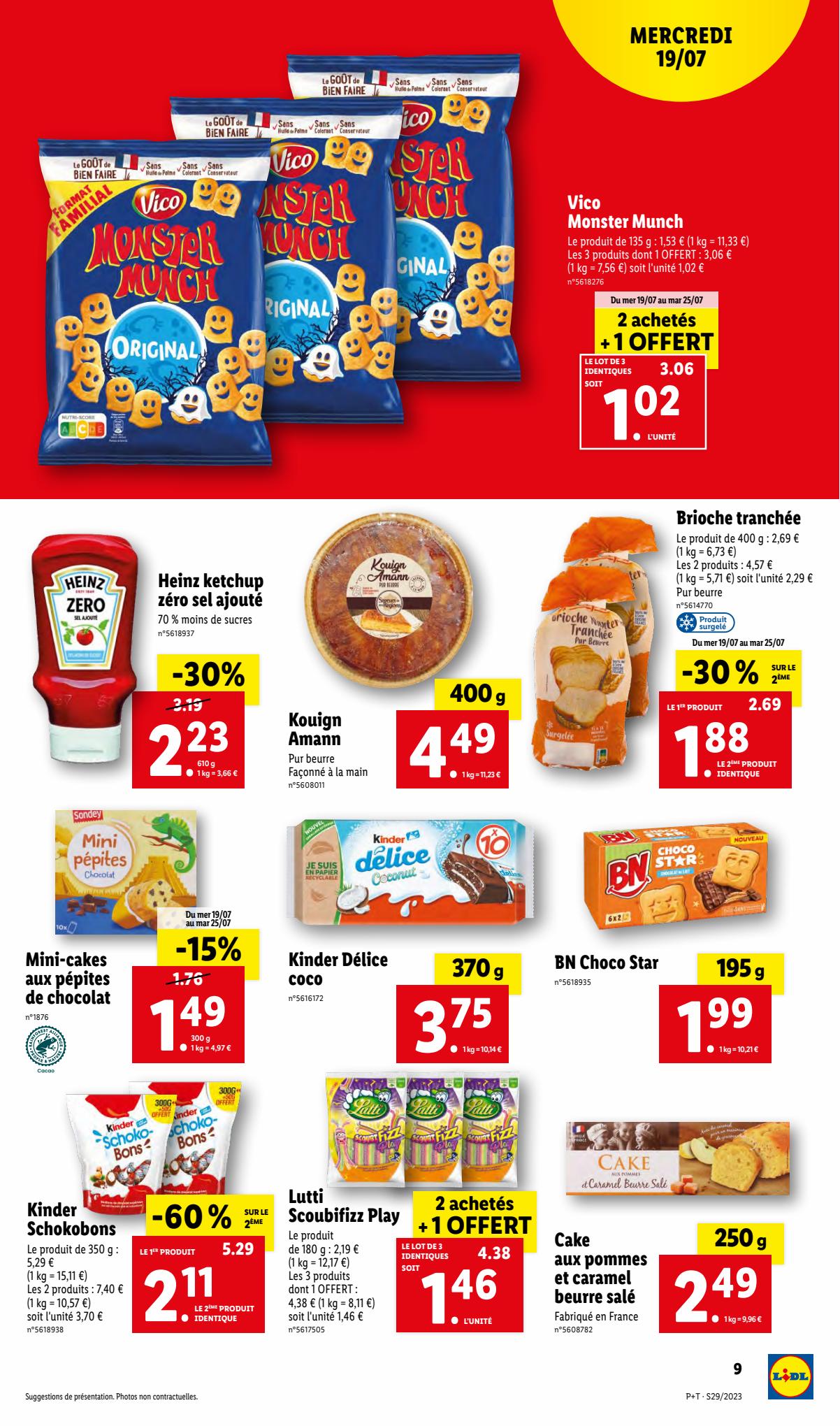 Catalogue Lidl 19 – 25 Juillet 2023 Page 9