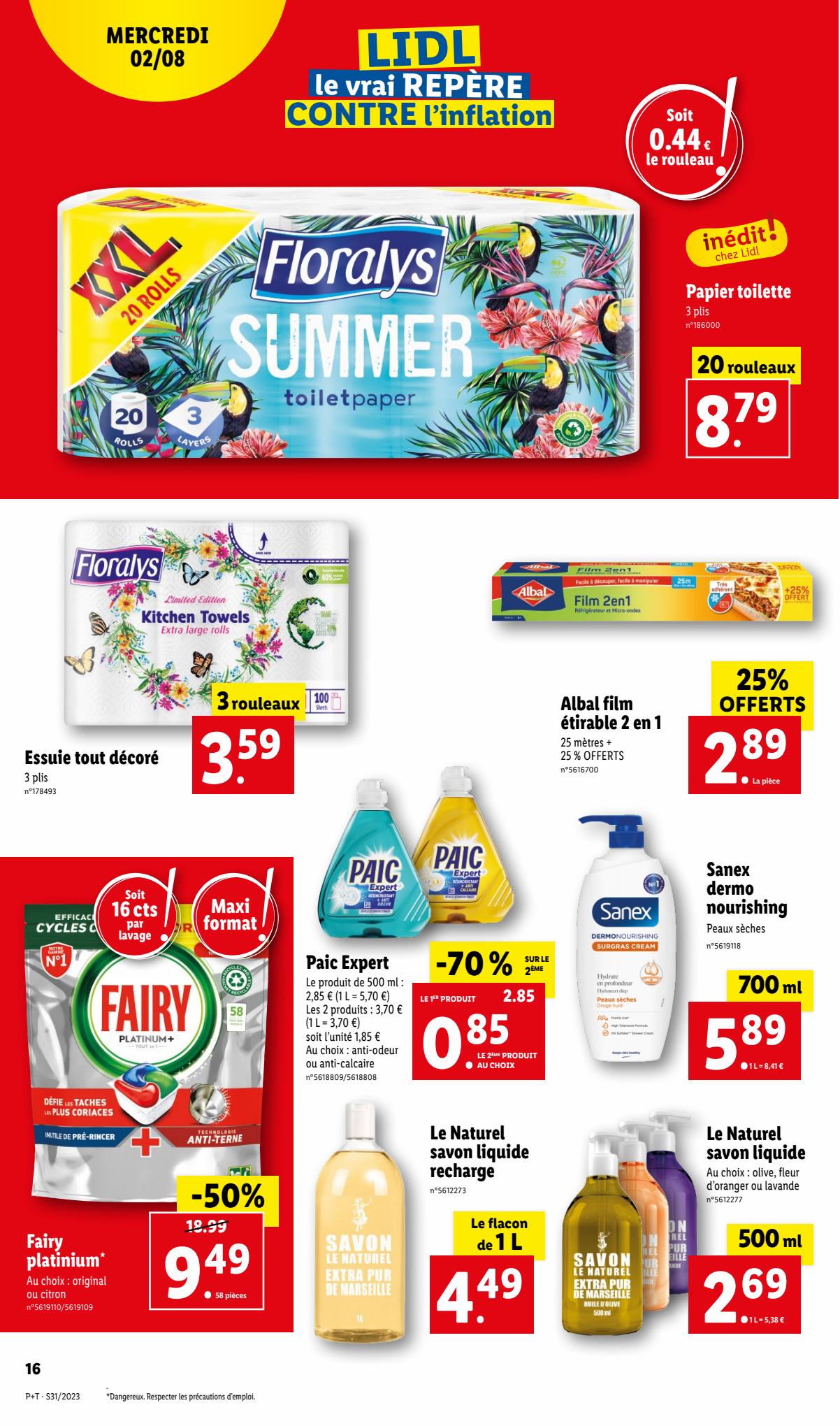 Catalogue Lidl 2 – 8 Août 2023 Page 16