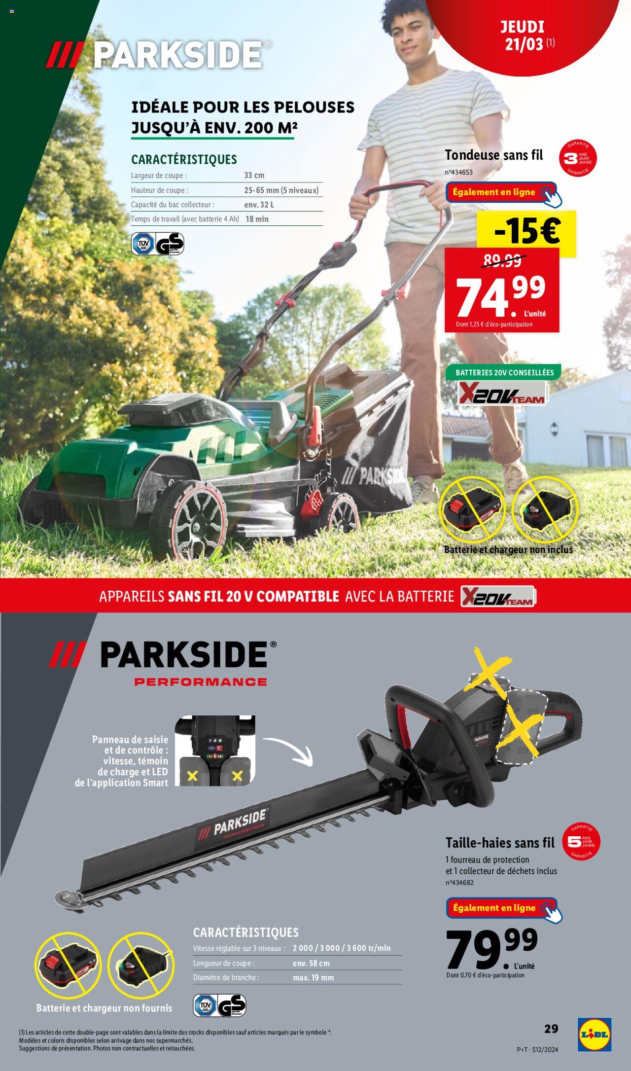 Catalogue Lidl 20 – 26 Mars 2024 Page 29