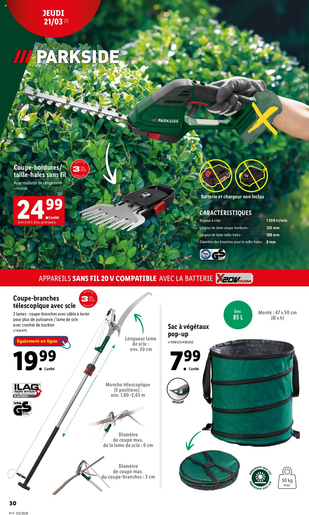 Catalogue Lidl 20 – 26 Mars 2024 Page 30
